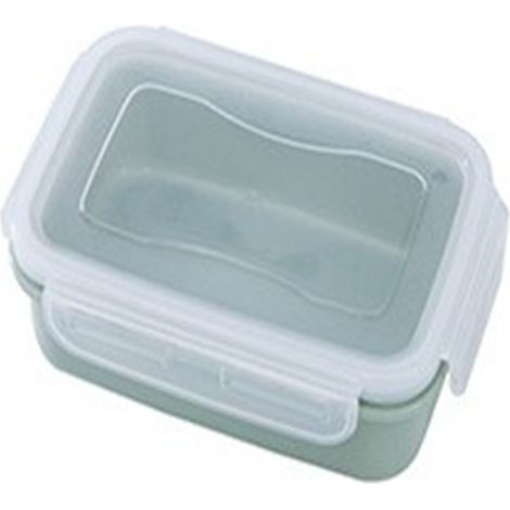 Boîte à lunch portable pour la maison, réfrigérateur, boîte hermétique rectangulaire verte (1/2)
