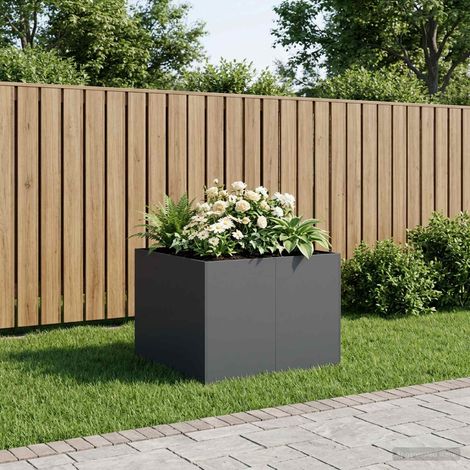 Cache-pot de jardin Anthracite 80 x 80 x 60 cm (1/5)