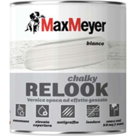 CHALKY RELOOK SMALTO CACAO MONOMANO 0,500 L - 4 pezzi