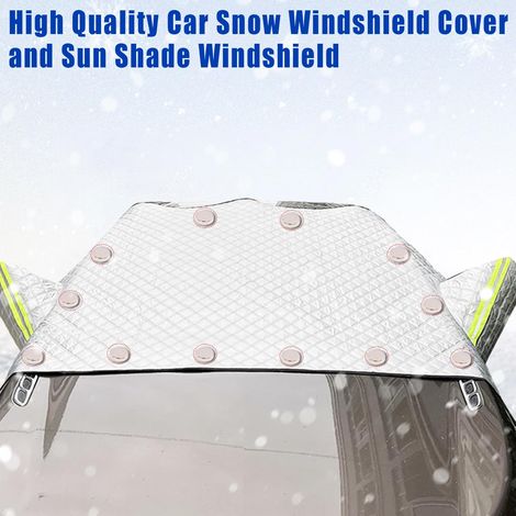 Housse de pare-brise de voiture, protection hivernale pour pare-brise, antigel, antineige, antiglace, anti-pluie, anti-soleil et protection UV, 245 x 150 cm.