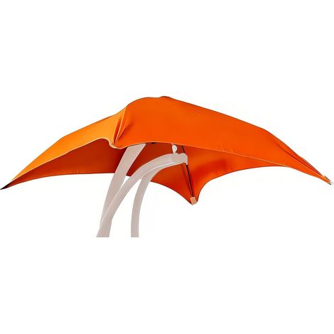 Hamac de rechange imperméable en tissu polyester - Parasol de rechange pour chaise longue suspendue - Protection UV, Orange, 113116cm
