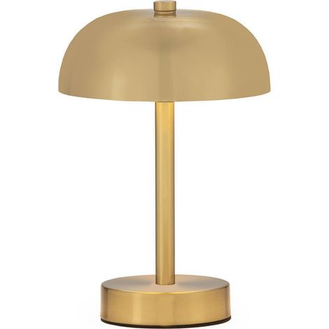 Lampe de table dorée en métal - doré (1/4)