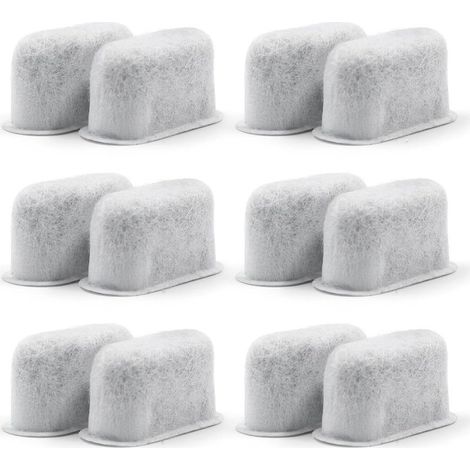 Lot de 12 filtres à charbon actif pour machine à café – Remplacement non tissé – Élimine chlore et impuretés – Améliore le goût des boissons (1/5)