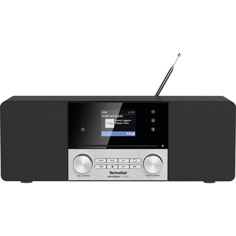 TechniSat DIGITRADIO 3 Voice Tischradio Dab+, UKW AUX, CD, Dab+, UKW, USB Akku-Ladefunktion, Barrier (1/5)