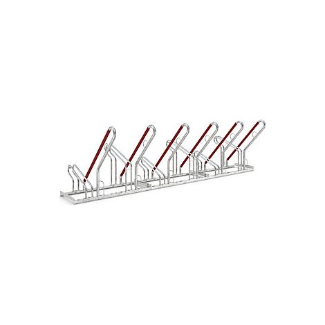 Aparcadero para apoyar bicicletas  modelo 2500 XBF  por un lado