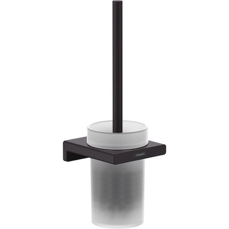 hansgrohe AddStoris Wall Mounted Toilet Brush Holder Matt Black - 41752670 (1/2)