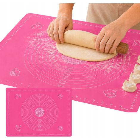 Silikon-Backbrett XXL 70 x 50 cm, rosa Küchenmatte mit Farbverlauf (1/5)