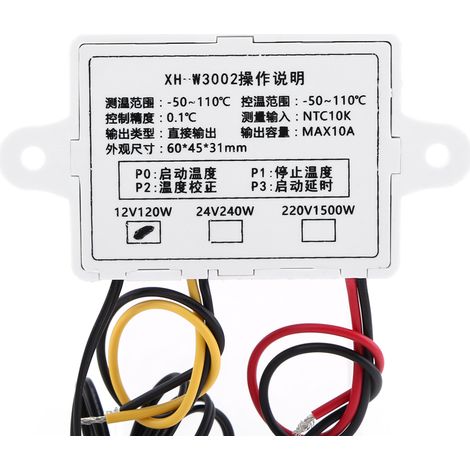 Hochpräziser digitaler Temperaturregler mit Thermostat-Steuerschalter und Sensor (DC12V) (1/5)