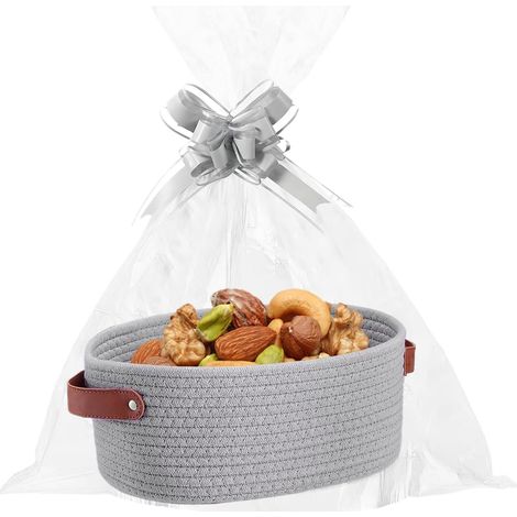 de rangement tressé Panier en osier 30 20 12 cm contenants