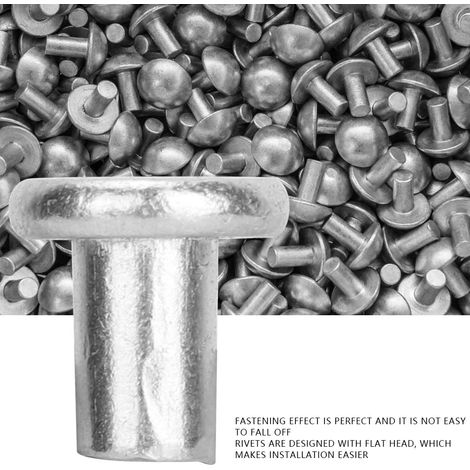 100 pièces rivets à tête plate aluminium massifs GB867 M44 (1/5)