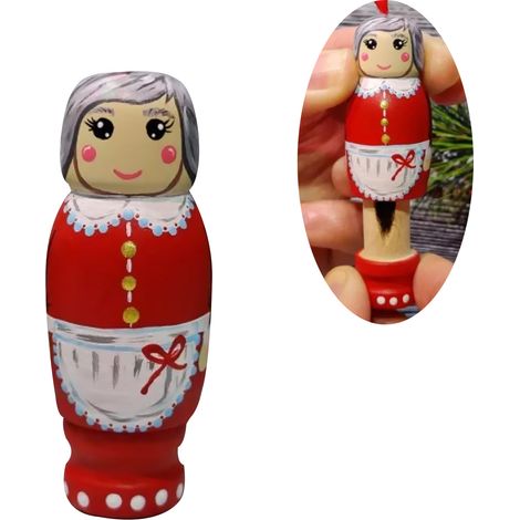 Lustiger Weihnachtsanhänger, festliche Dekoration aus Holz, Weihnachtsbaumschmuck, Stil 2 (1/2)