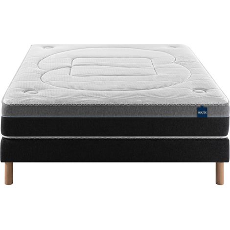 Bultex – Matelas hybride 140x190 cm – 26 cm d'épaisseur – Soutien ferme – Mousse mémoire de forme et ressorts ensachés – Confort enveloppant