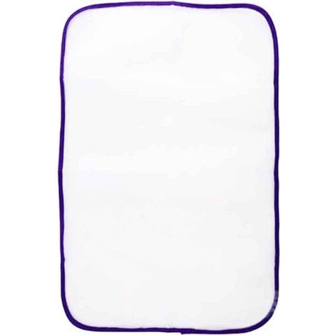 Tapis de repassage lot de 1 en polyester violet 40 x 60 cm résistant à la chaleur portable et compact pour fer à vapeur et protection des vêtements (1/5)