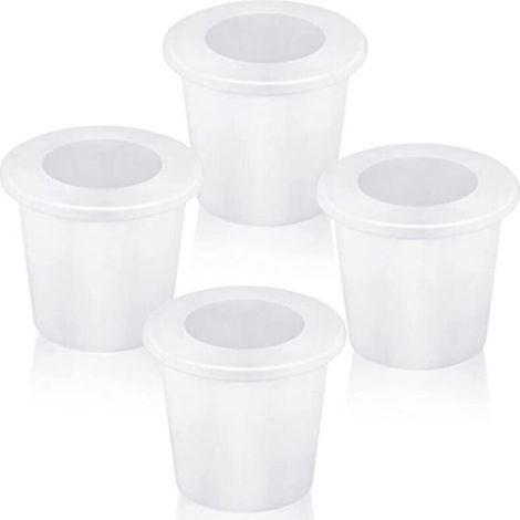 Lot de 4 bouchons de coin pour parasol de terrasse pour ouvertures de trou de table de patio de 5,1 à 6,3 cm et poteaux de parapluie de 3,8 cm ou plus petits. (1/4)