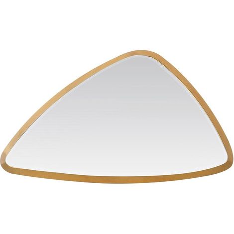 Miroir triangle arrondi doré 46x27x4cm (1/3)