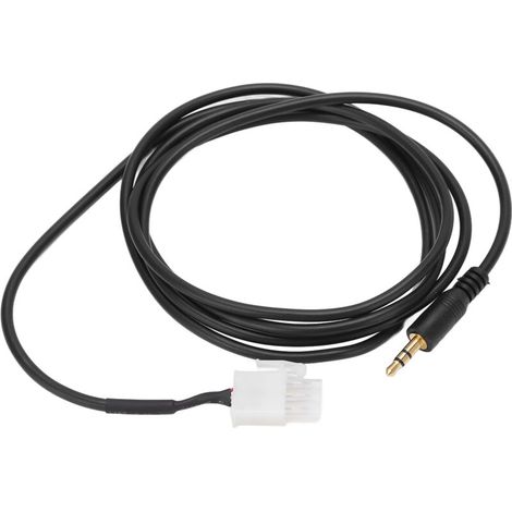 RiToEasysports Motorrad-Audiokabel AUX 3-Pin auf 3,5 mm Steckeradapter aus ABS-Material, Ersatz für Goldwing GL1800. (1/5)