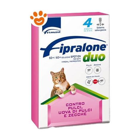 Formevet Cat Fipralone Duo - Formevet Cat Fipralone Duo - Confezione Da 4 Pipette