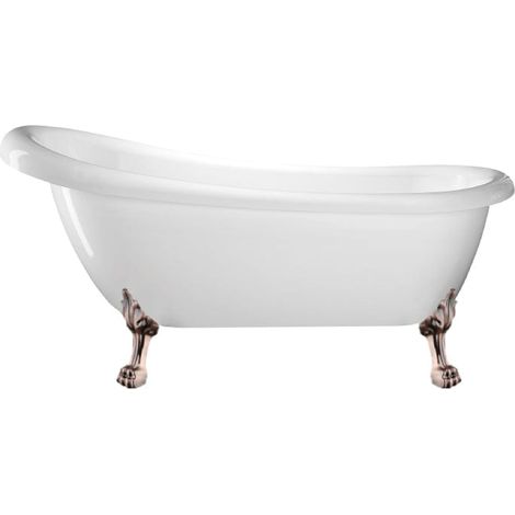 Freistehende Badewanne RICHMOND Löwenfüße ALTKUPFER 171
