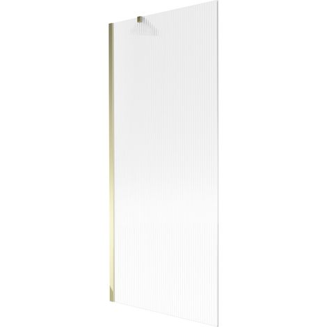Paroi de baignoire Mexen Next 1 volet 80 x 150 cm, rayures, doré - 895-080-000-00-09-50 (1/5)