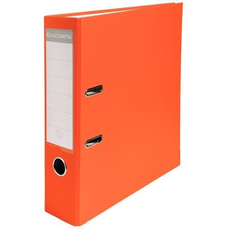 Classeur à levier A4 dos 8 cm orange EXACOMPTA (1/2)
