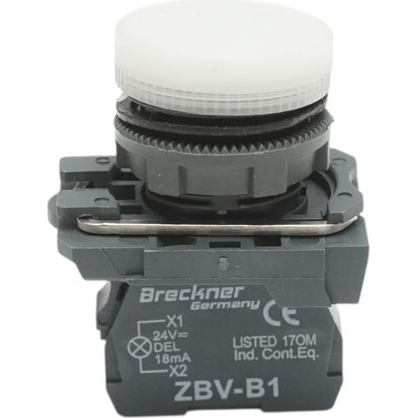 Indicatore di segnale LED bianco 24V, 18mA, TB5 Breckner Germany (1/5)