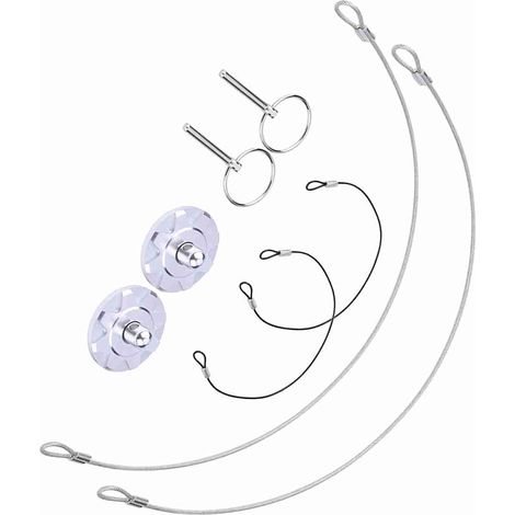 Anodized Aluminum and ABS Racing Style Hood Pin Appearance Kit, 60mm Hood Lock Style, 2 Pieces, Universal for Custom Car Exterior, Quick Installation (1/5)