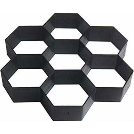Moule à pavés en béton GABRIELLE 29 x 29 cm pour allée, terrasse, patio, jardin, bricolage (1/4)