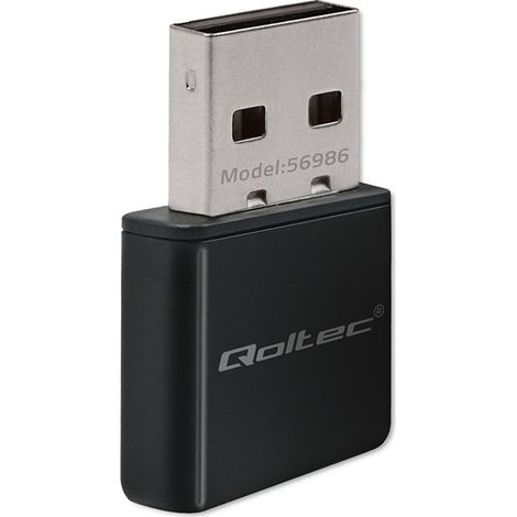 Adattatore WiFi mini nano ultraveloce Qoltec Wireless Standard N USB 2.0 300 Mbps (1/5)