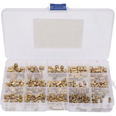 Kit de 330 écrous moletés en laiton M2, M3, M4 et M5 pour colonnes d'isolation (1/5)