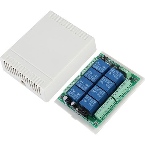 Télécommande multifonction 8 voies avec apprentissage, relais sans fil, récepteur de remplacement (1/5)