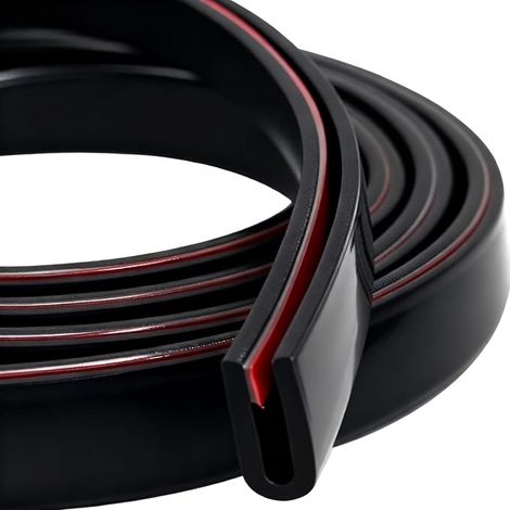U-Shaped Car Door Seal - Car Door Edge Protection Strip for Metal Plates, Car Doors, Table Corner (Black) (1/5)