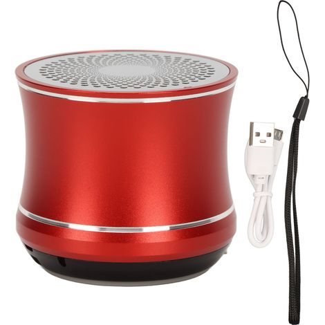 Enceinte Bluetooth Mini IP67 Étanche, Auto-Connexion, Haut-Parleur Portable avec Radiateur de Graves pour Vélo Voiture Salle de Bain Rouge (1/5)