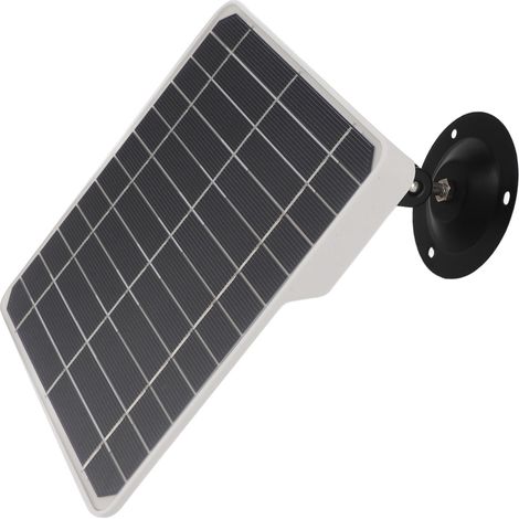 10-W-Solarpanel für Sicherheitskameras, monokristallines Silizium, USB-Solarpanel für den Außenbereich mit 360° verstellbarer Halterung für Zuhause (1/5)