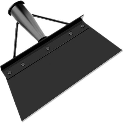 Pala da giardino multifunzionale nera da 23 cm, pala piatta in acciaio, pala per la pulizia di diserbo agricolo, strumento multifunzione per giardinaggio, fattoria domestica