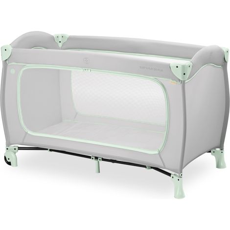 [NEUWERTIG] B-Ware Hauck Sleep N Play Go Plus Beistellbett Reisebett Babybett Dusty Mint Faltbar