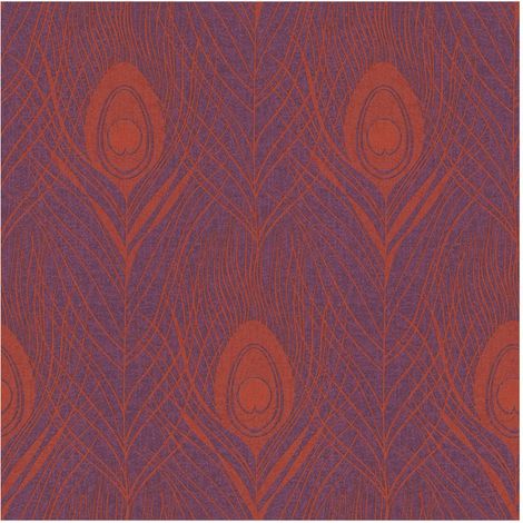 Nature wallpaper wall Profhome 369715 non-woven wallpaper slightly textured with exotic design matt red violet gold 5.33 m2 (57 ft2) (1/5)