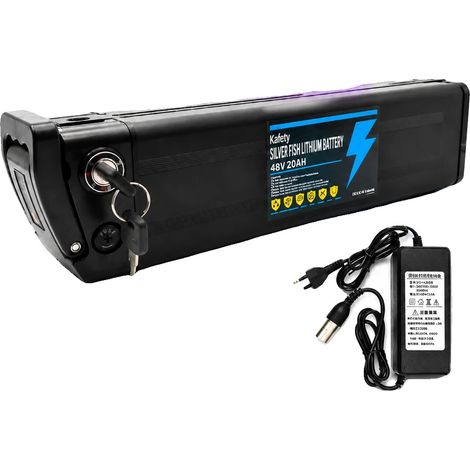 Batería de litio, capacidad de 20 Ah, BMS integrado, 48 V Silverfish-XT60 (1/2)