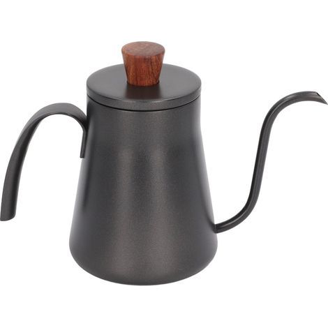 Verseuse à café 400 ml en acier inoxydable, bec verseur fin pour infusion lente, cafetière à filtre avec couvercle (1/5)