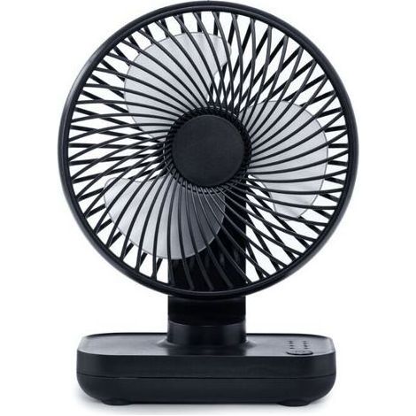 Mini ventilateur de bureau, petit ventilateur USB silencieux, batterie rechargeable 4000 mAh, 4 vitesses, ventilateur de table portable pour la maison, le bureau, les voyages (1/5)
