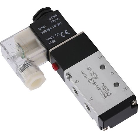 Électrovanne pneumatique 5 voies à 2 positions, en alliage d'aluminium résistant à l'usure, remplacement 4V210 08 AC110V (1/5)