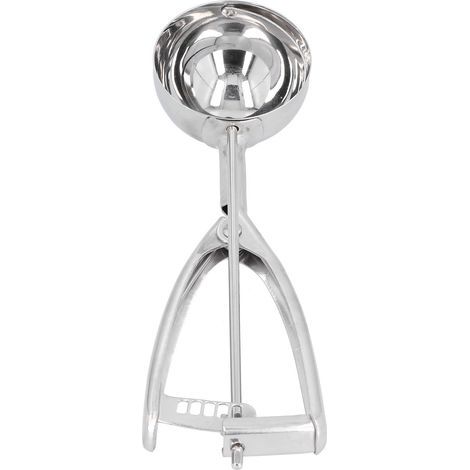 Cuillère à glace en acier inoxydable, boule de 6 cm pour fruits, dessert, cuisine, bureau, maison, cuillère à boule de glace, professionnelle (1/5)