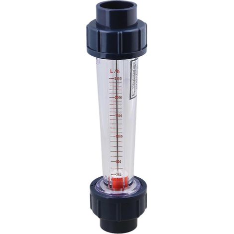 Débitmètre d'eau en plastique LZS-25, test de débit 250-2500 l/h pour tube DN25 (1/4)