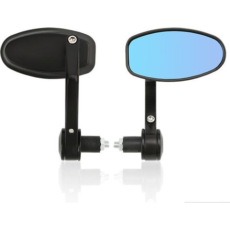 Motorcycle rearview mirror, modification for electric vehicle, reversing mirror, handlebar mirror for electric scooter, 22mm all-aluminum oval handlebar mirror (1/2)
