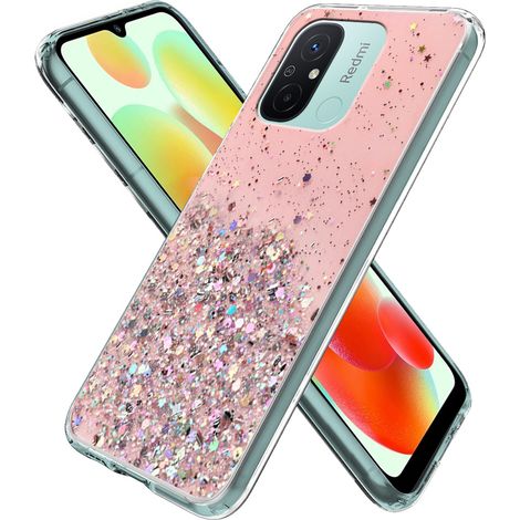 Funda para Xiaomi Redmi 12C, brillante, rosa. (1/2)