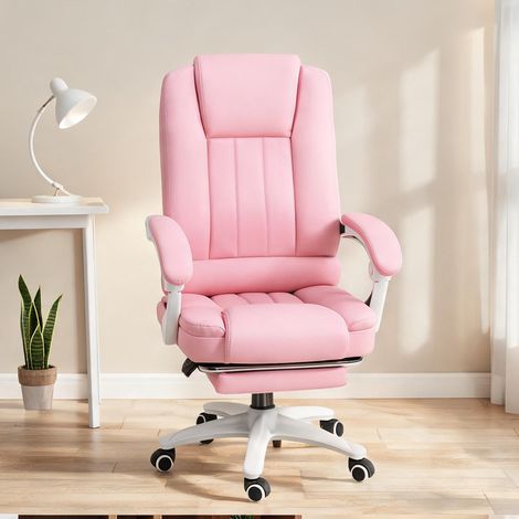 Chaise de bureau rose en foam 65 x 68 x 116 cm (1/5)
