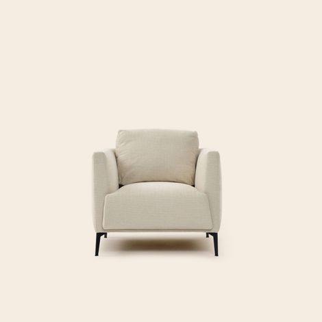 Fauteuil en Revêtement en tissu natté ODELLE