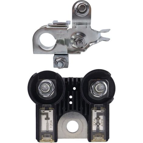 AL3Z-14526-AA Terminale batteria auto 120/200A Fusibile bipolare con dadi (1/2)