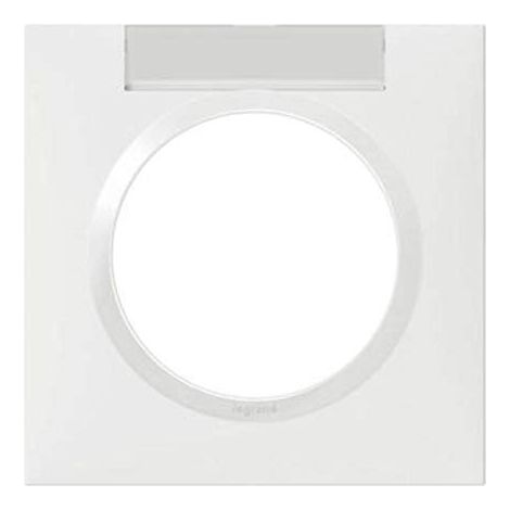 LEGRAND DOOXIE EINZELPLATTE MIT ETIKETTENHALTER WEISS - 600942