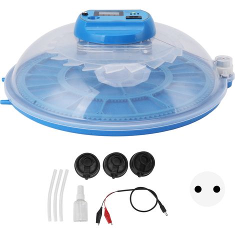 Incubateur 26 œufs avec affichage LED, retournement automatique des œufs, contrôle de la température, mirage automatique, double alimentation (prise UE 220 V). (1/5)