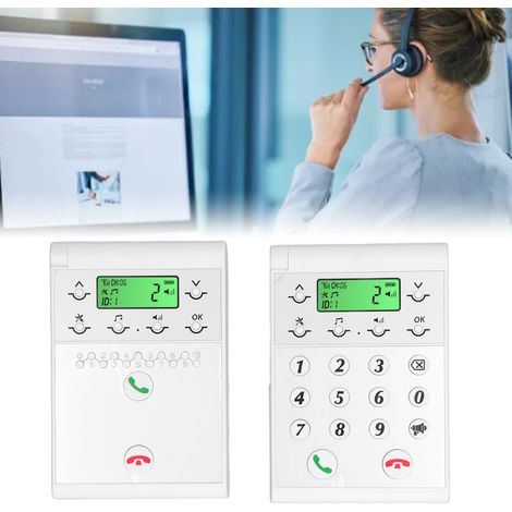 Unité principale/ensemble d'extension, téléavertisseur mains libres sans fil duplex intégral, communicateur sans fil, téléavertisseur réseau. (1/5)
